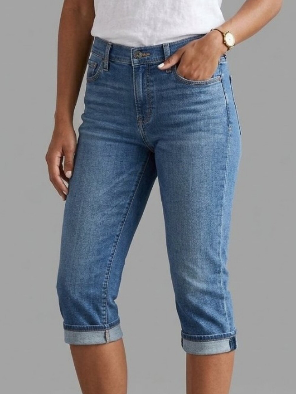 Levi's 515 Blue Denim Women's Capri Jeans